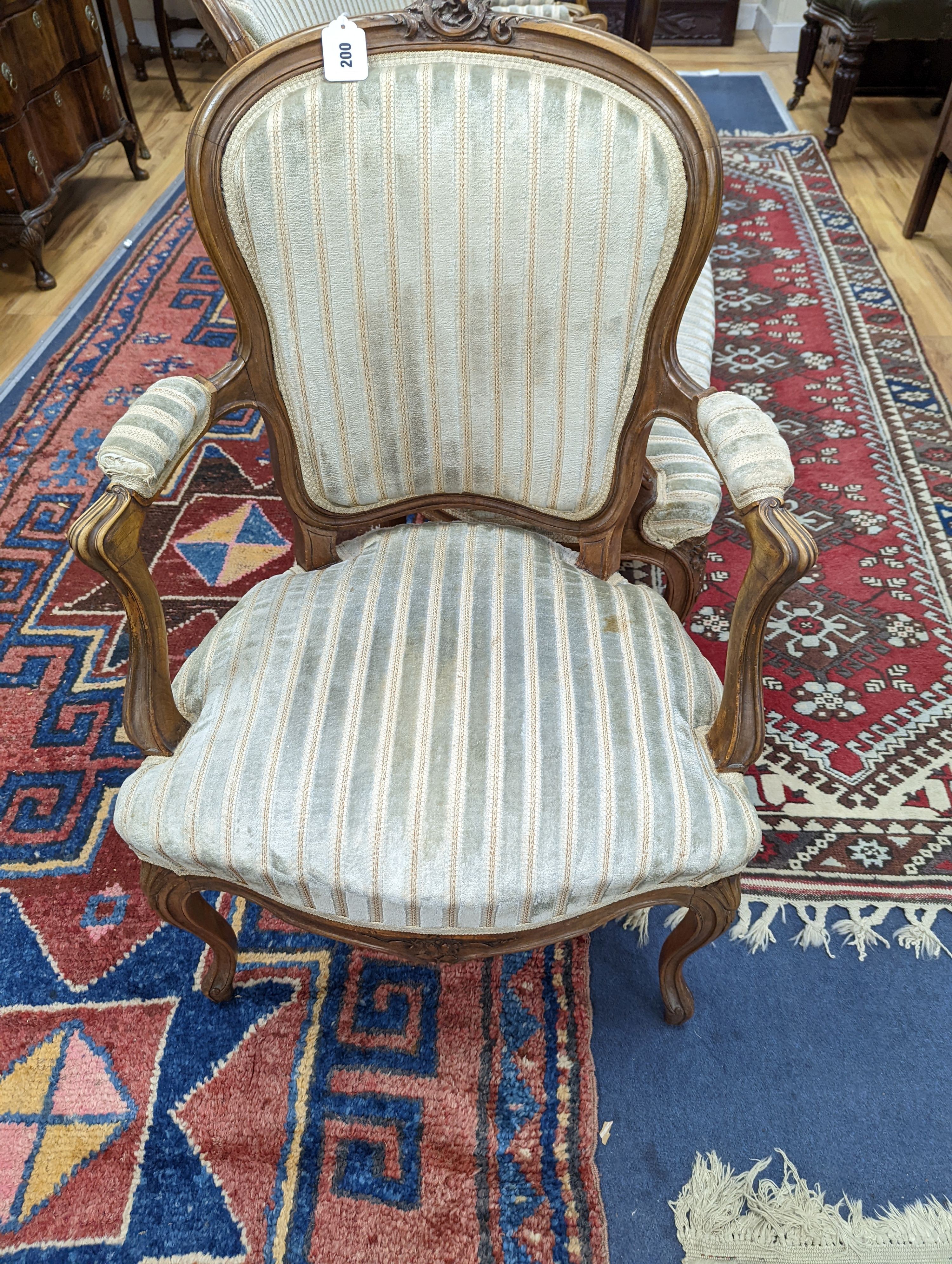 A French three piece salon suite